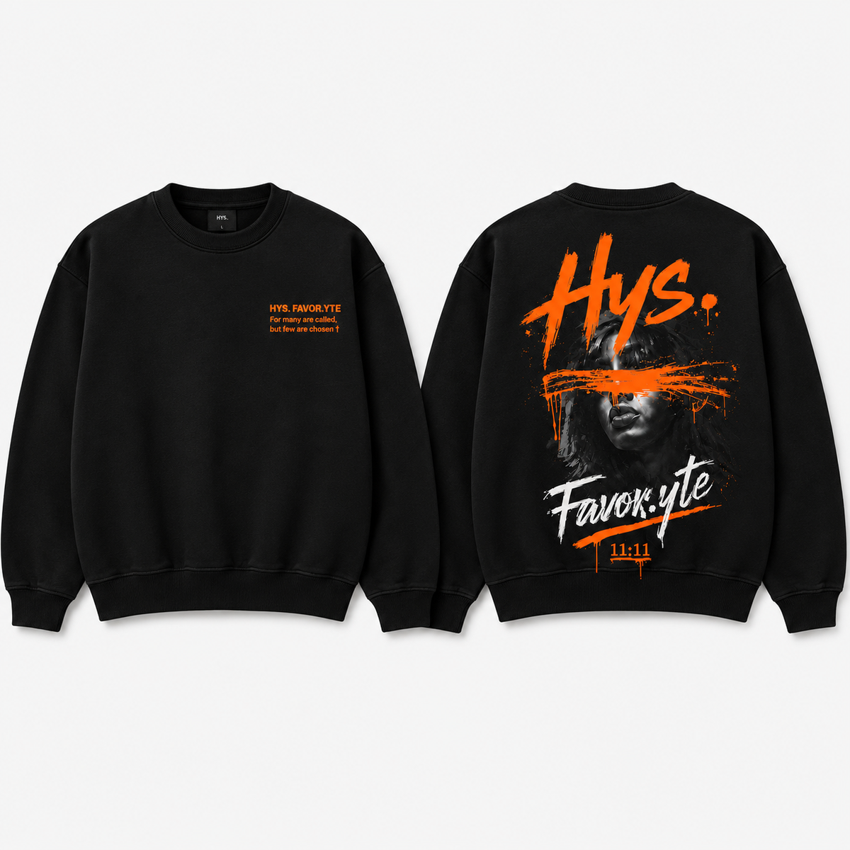 Hys. Favor.yte Chosen Sweatshirt - Black / Orange