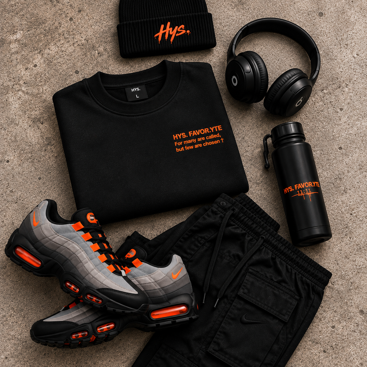 Hys. Favor.yte Chosen Sweatshirt - Black / Orange